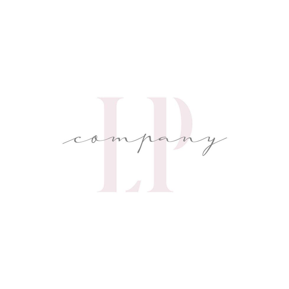 LP Beauty Initial Template Vector Design