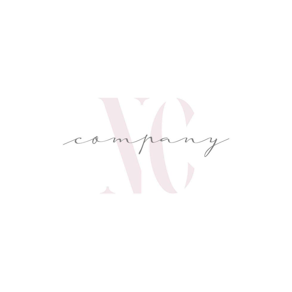 NC Beauty Initial Template Vector Design
