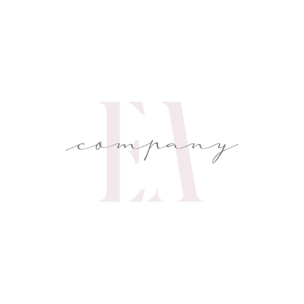 EA Beauty Initial Template Vector Design