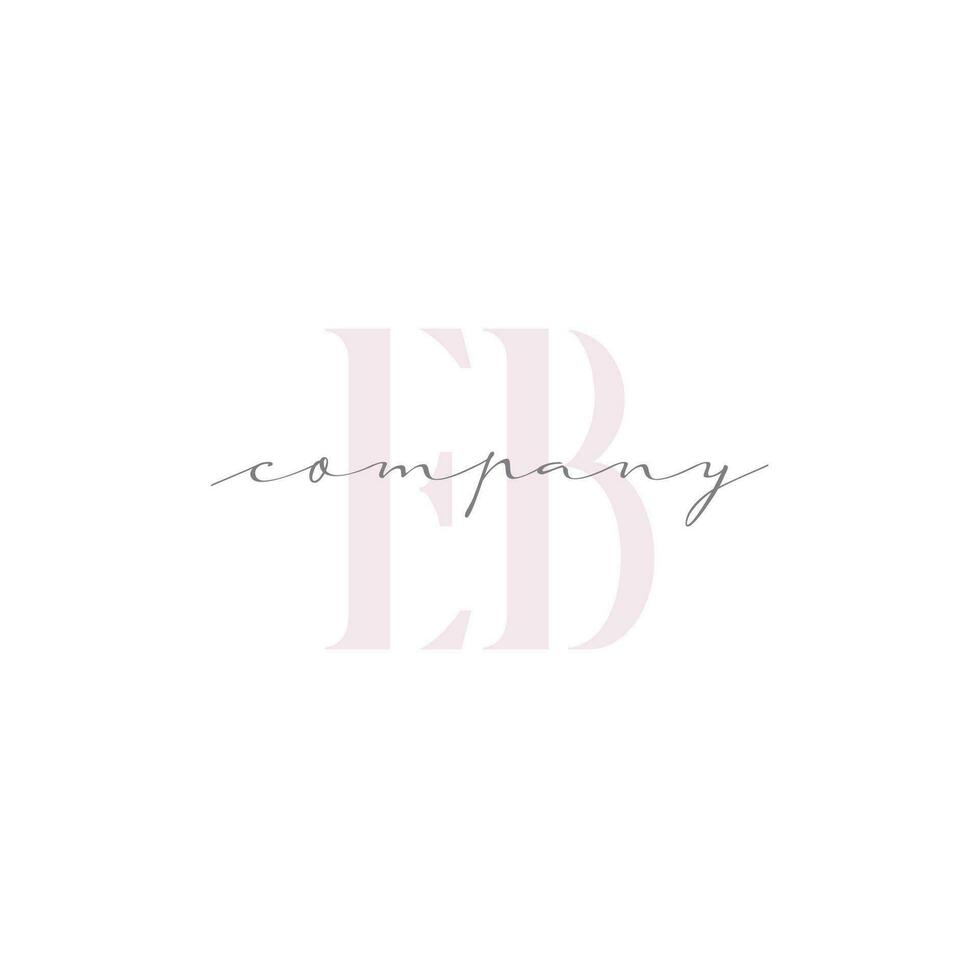 EB Beauty Initial Template Vector Design