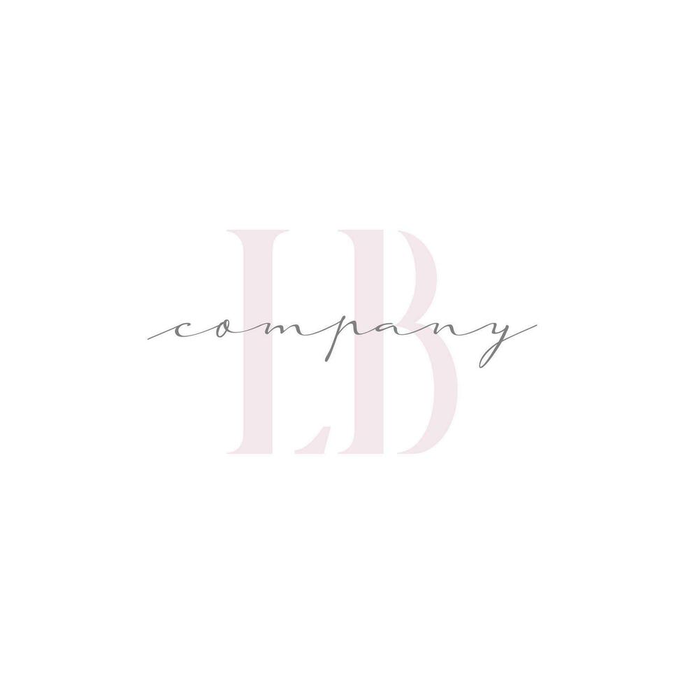 LB Beauty Initial Template Vector Design