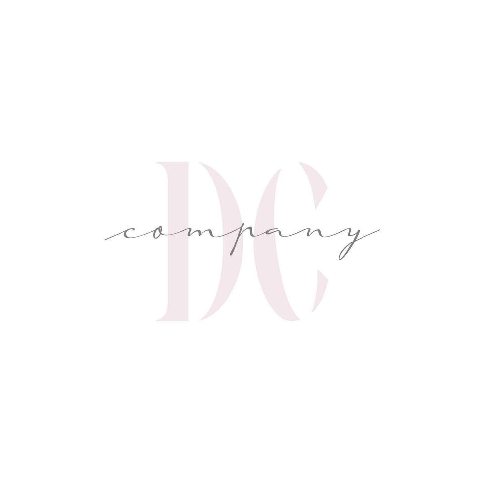 DC Beauty Initial Template Vector Design