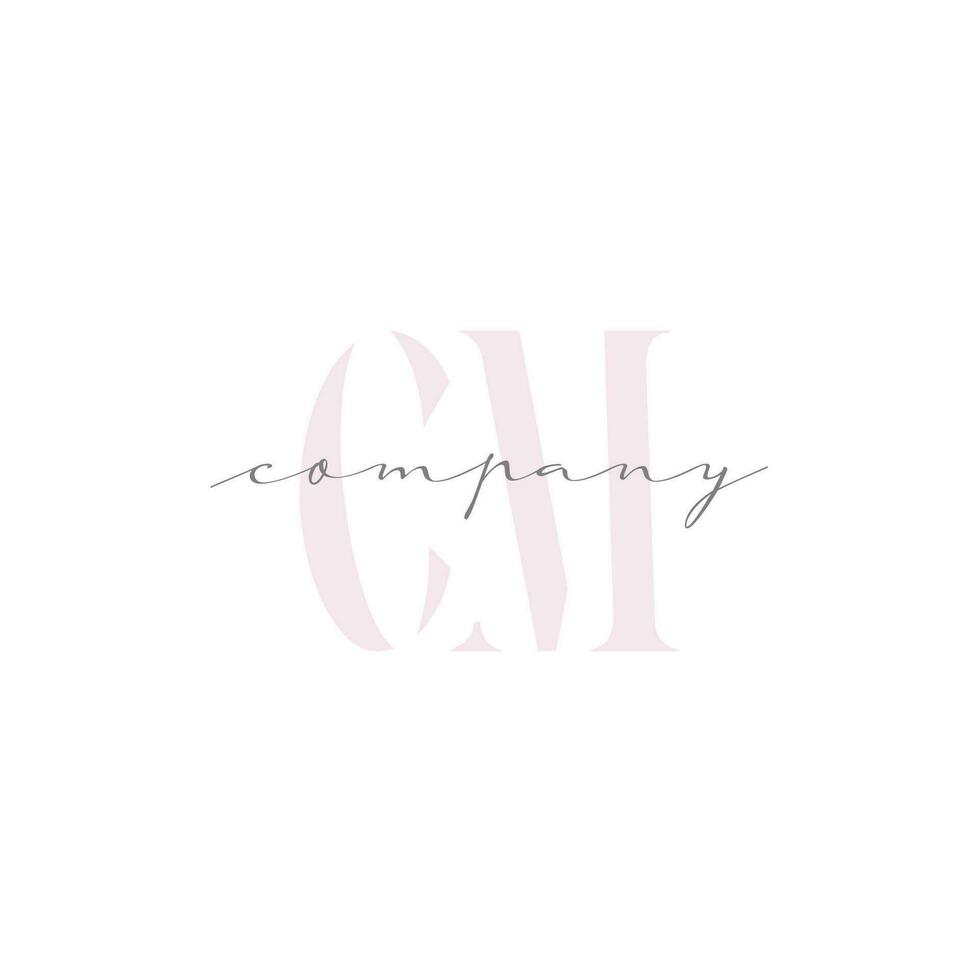 CM Beauty Initial Template Vector Design