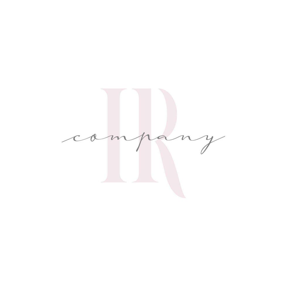 IR Beauty Initial Template Vector Design