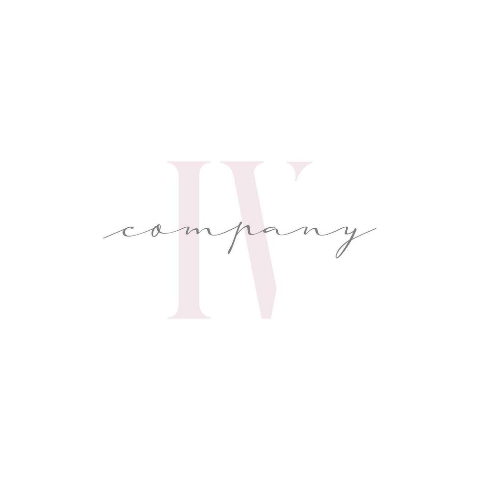 IV Beauty Initial Template Vector Design