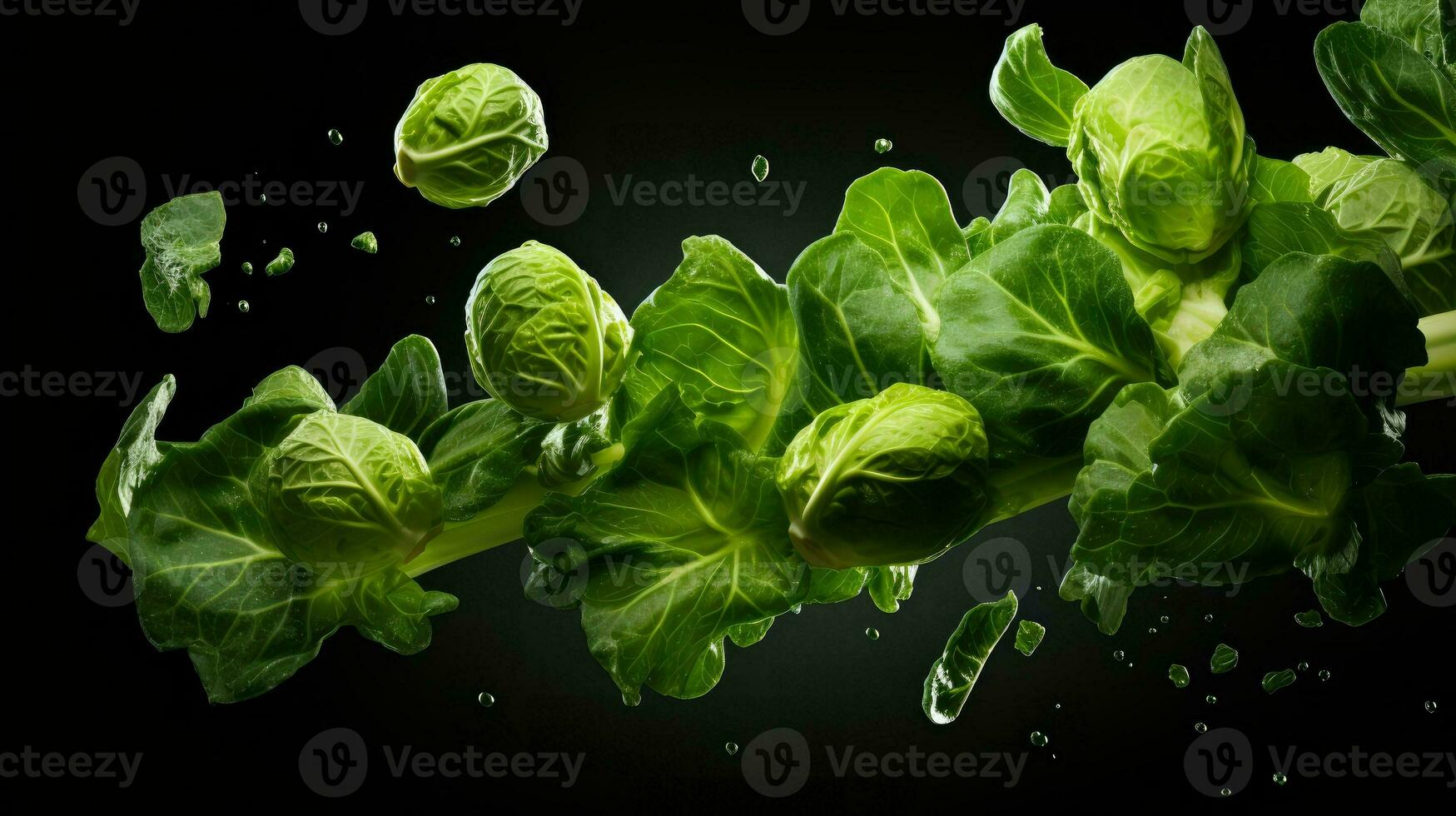 AI Generative a photo of brussels sprouts