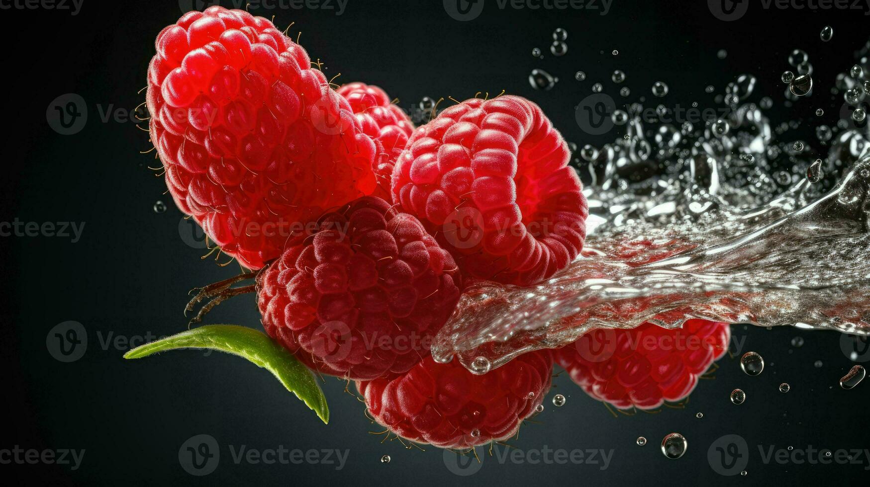AI Generative a photo of raspberry