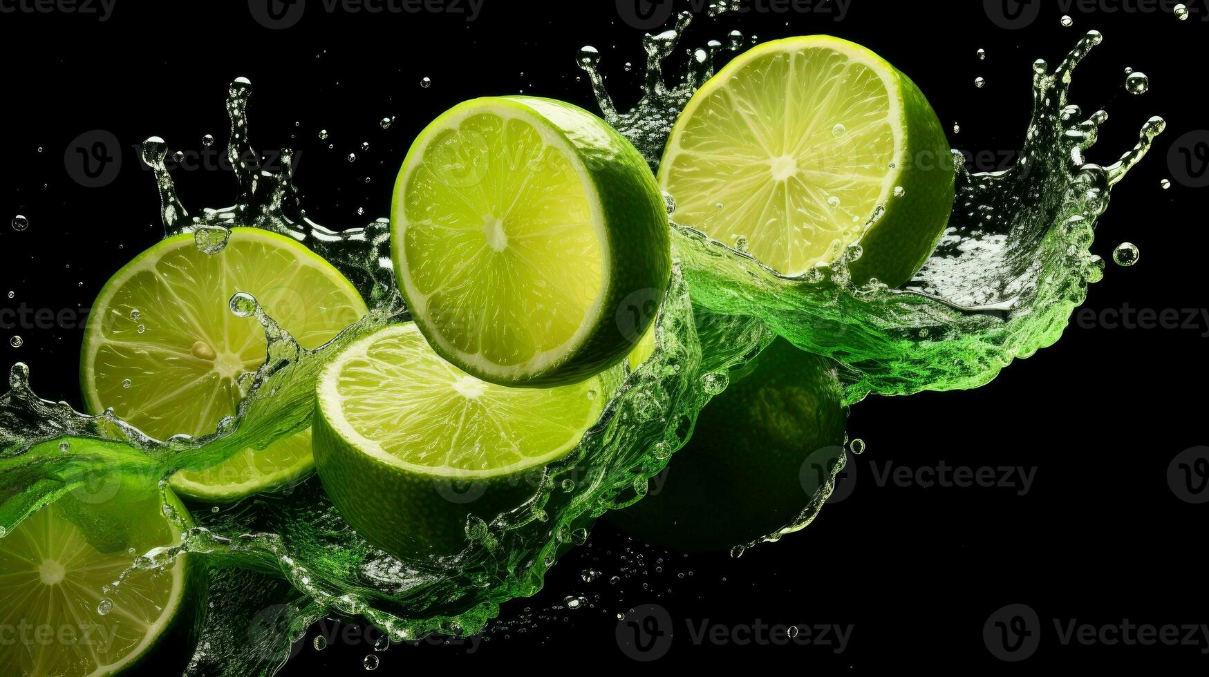 AI Generative a photo of lime