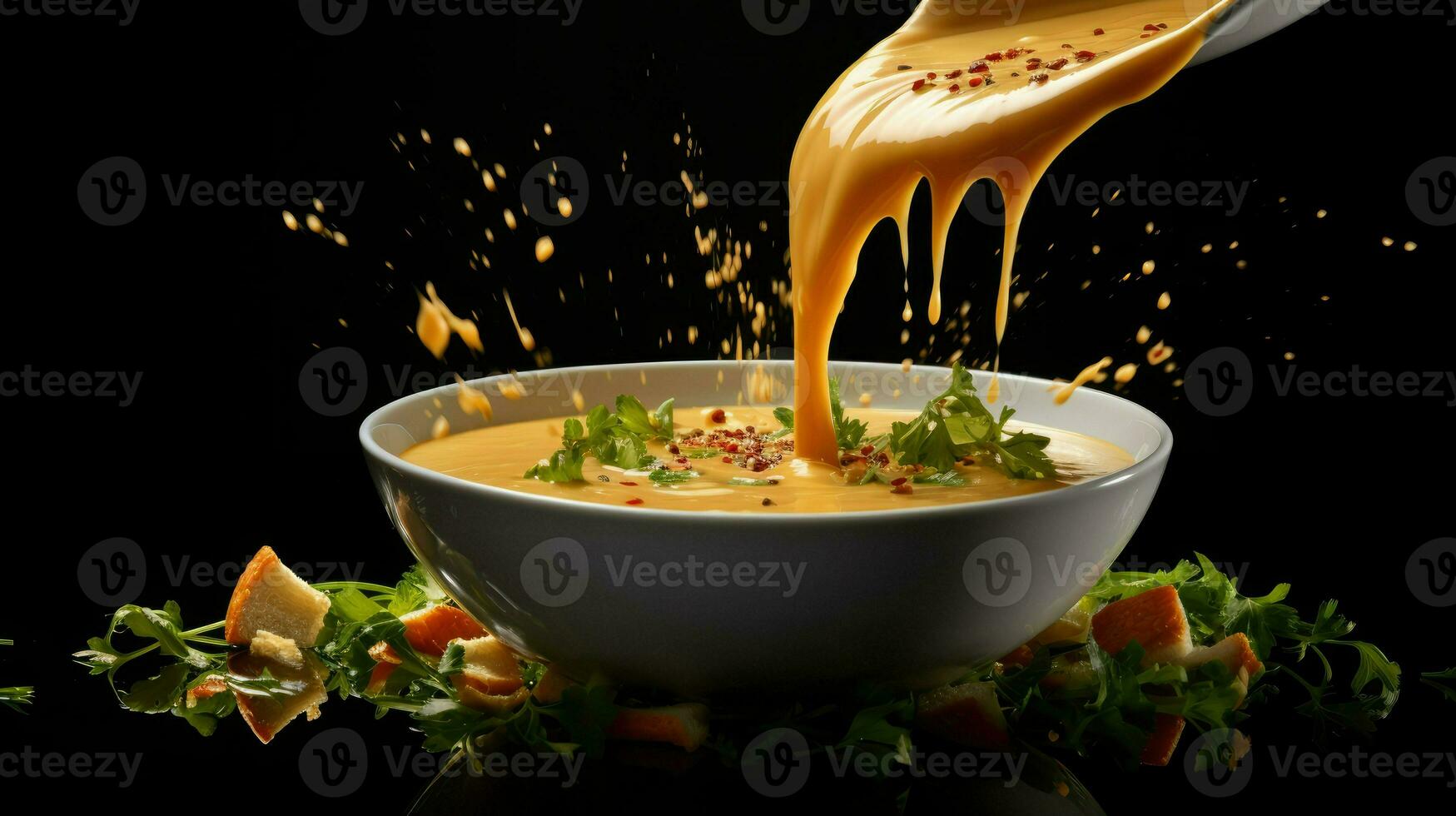 AI Generative a photo of soup
