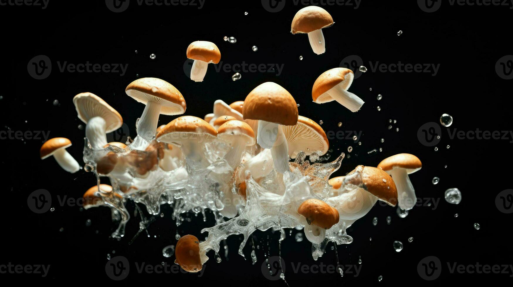 AI Generative a photo of mushrooms