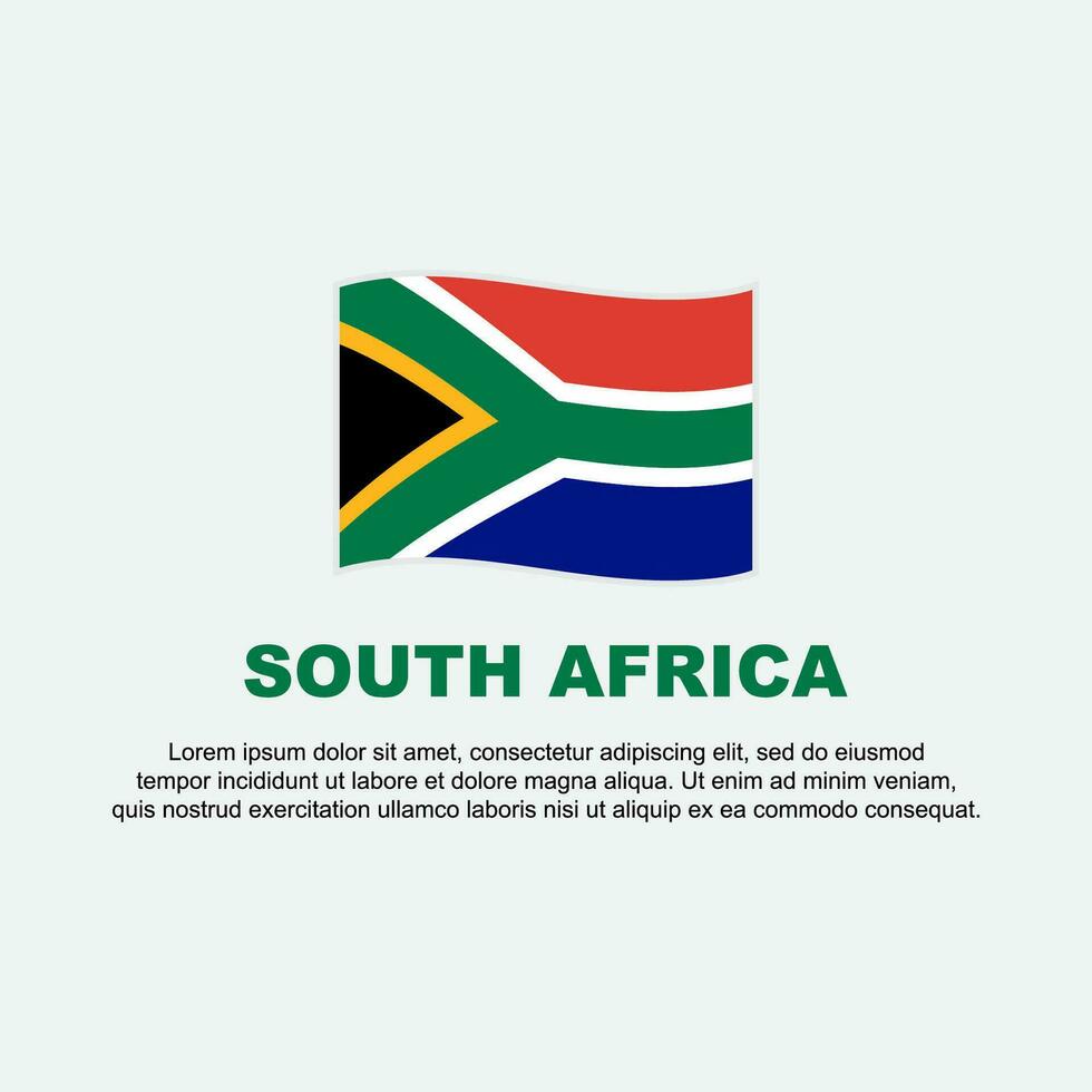 South Africa Flag Background Design Template. South Africa Independence Day Banner Social Media Post. South Africa Background vector