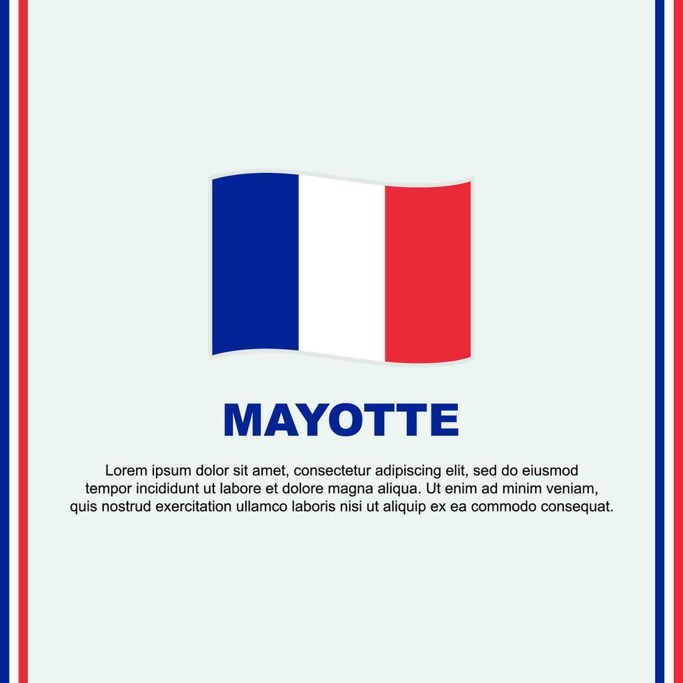 mayotte bandera antecedentes diseño modelo. mayotte independencia día bandera social medios de comunicación correo. dibujos animados vector