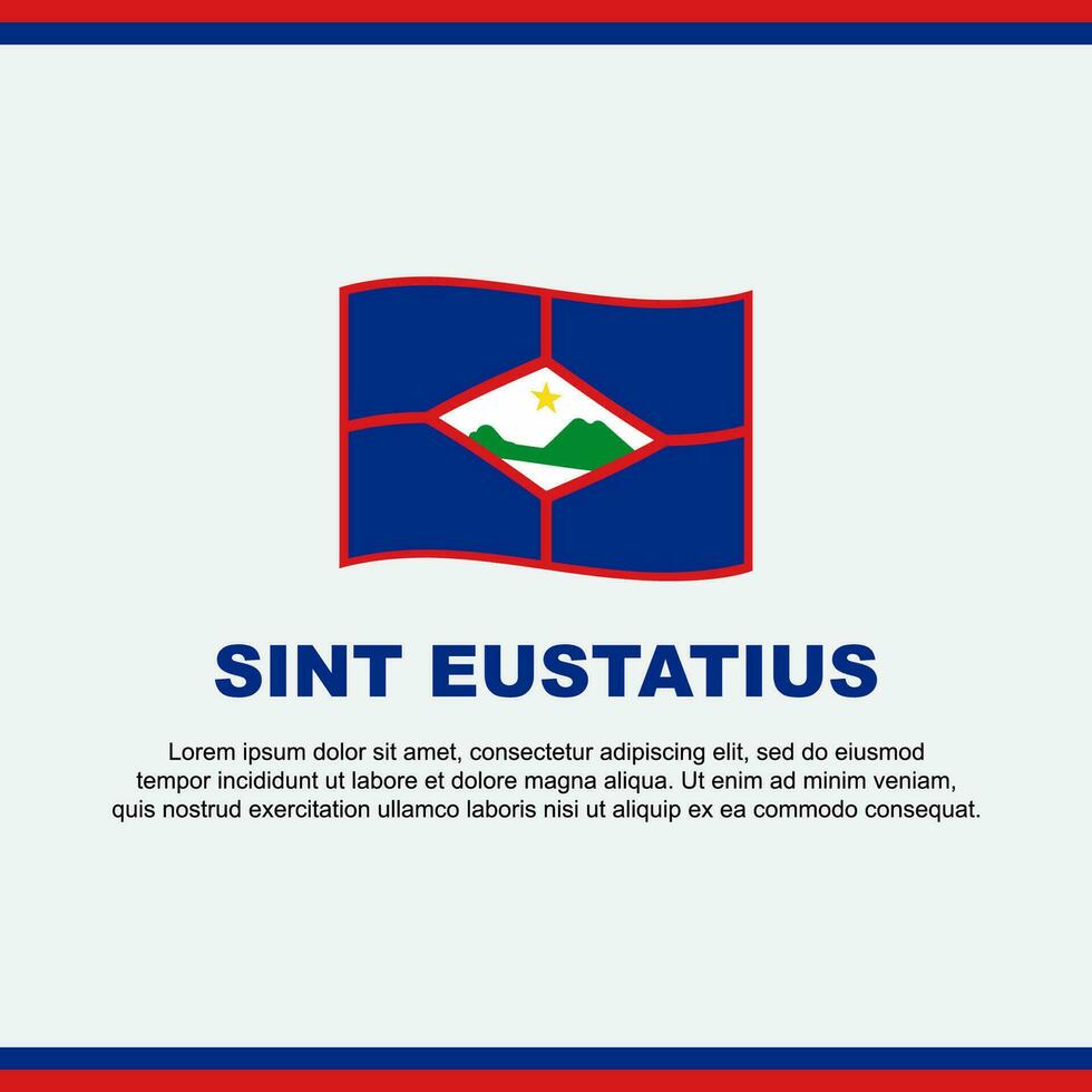 sint Eustaquio bandera antecedentes diseño modelo. sint Eustaquio independencia día bandera social medios de comunicación correo. sint Eustaquio diseño vector