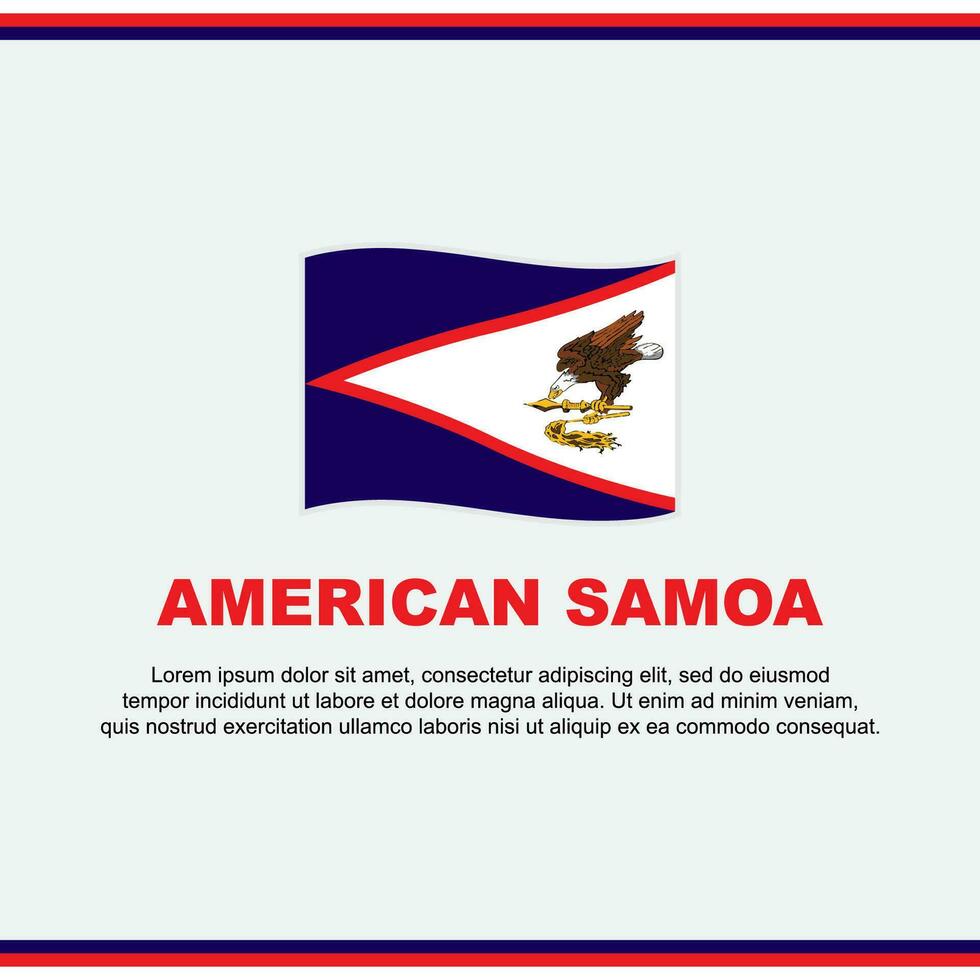 americano Samoa bandera antecedentes diseño modelo. americano Samoa independencia día bandera social medios de comunicación correo. americano Samoa diseño vector