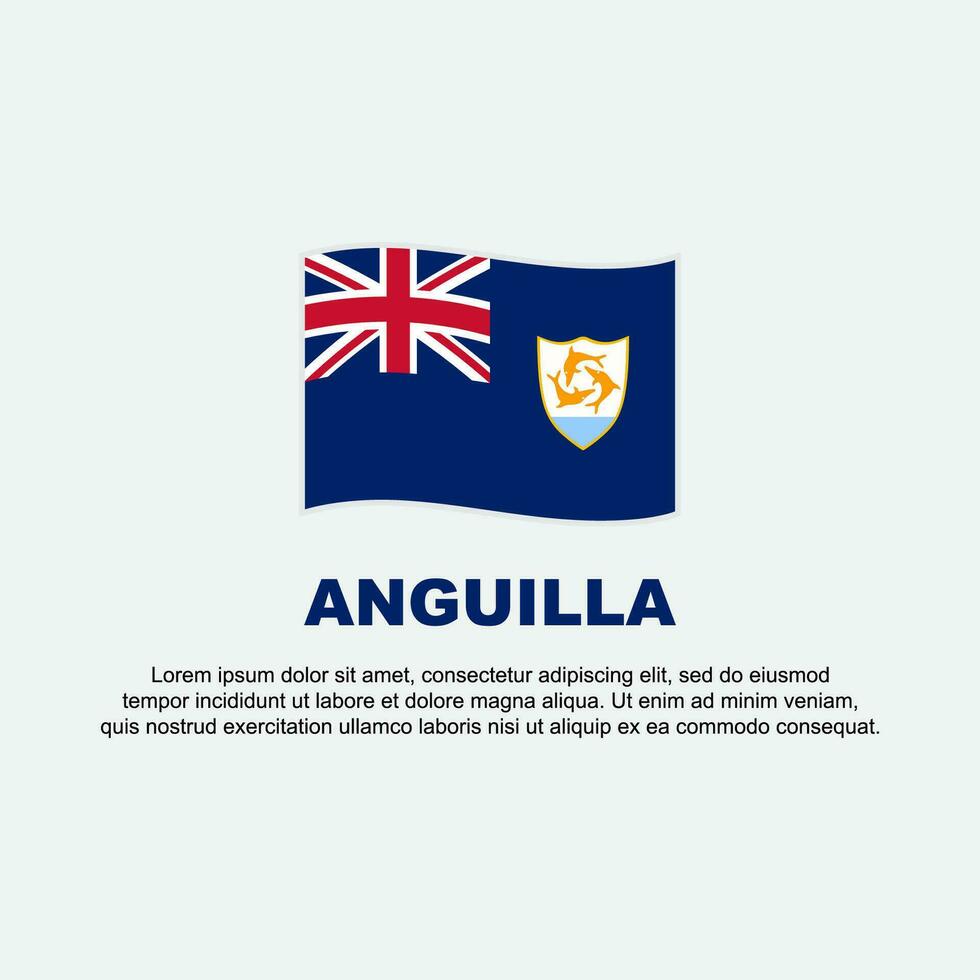 anguila bandera antecedentes diseño modelo. anguila independencia día bandera social medios de comunicación correo. anguila antecedentes vector