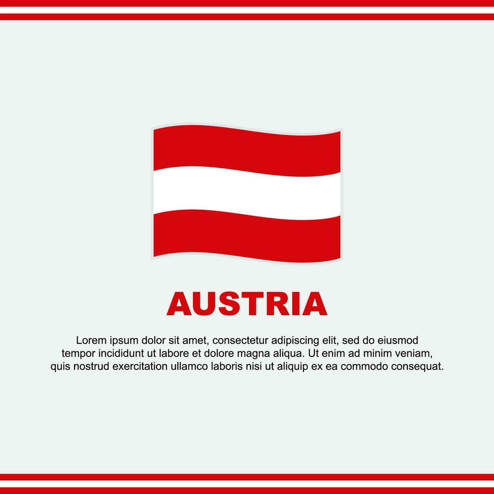 Austria Flag Background Design Template. Austria Independence Day Banner Social Media Post. Austria Design vector