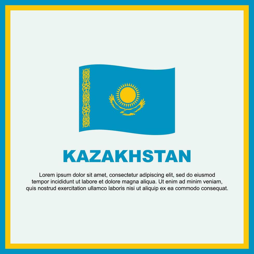 Kazajstán bandera antecedentes diseño modelo. Kazajstán independencia día bandera social medios de comunicación correo. Kazajstán bandera vector