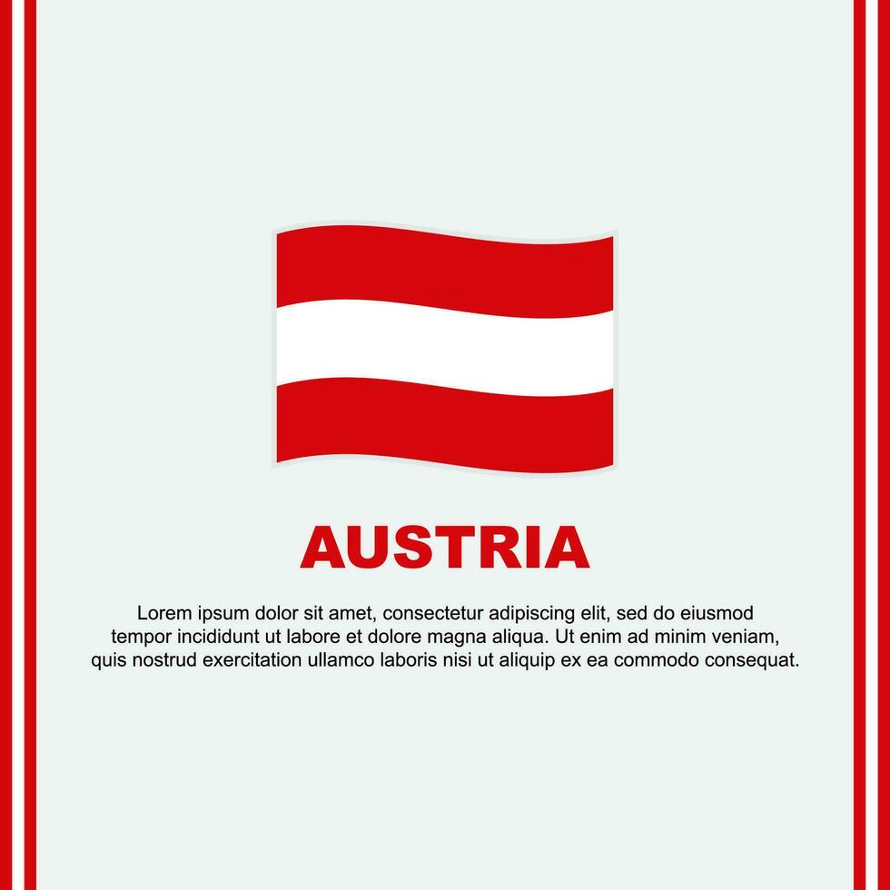 Austria bandera antecedentes diseño modelo. Austria independencia día bandera social medios de comunicación correo. Austria dibujos animados vector