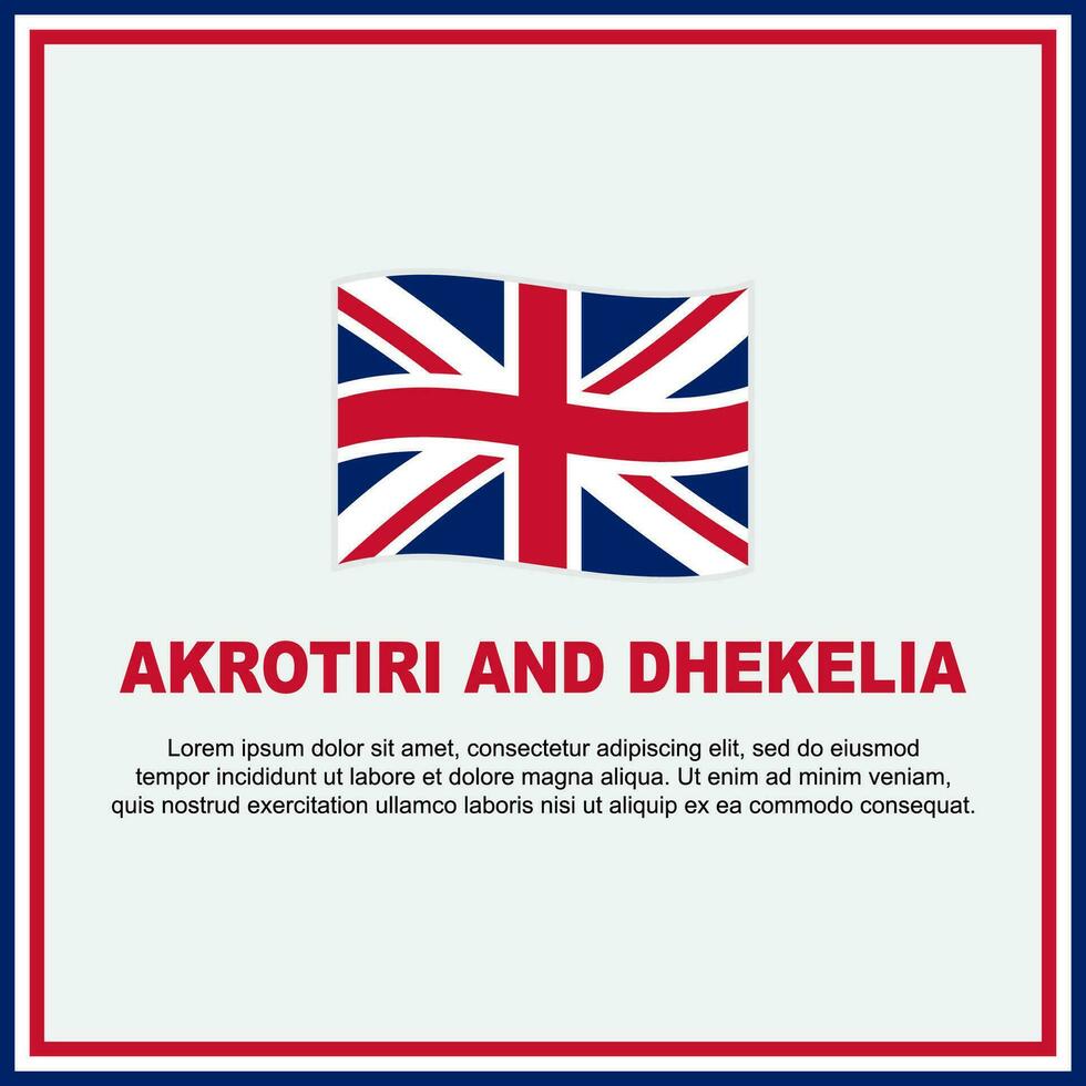 acrotiri y dhekelia bandera antecedentes diseño modelo. acrotiri y dhekelia independencia día bandera social medios de comunicación correo. bandera vector