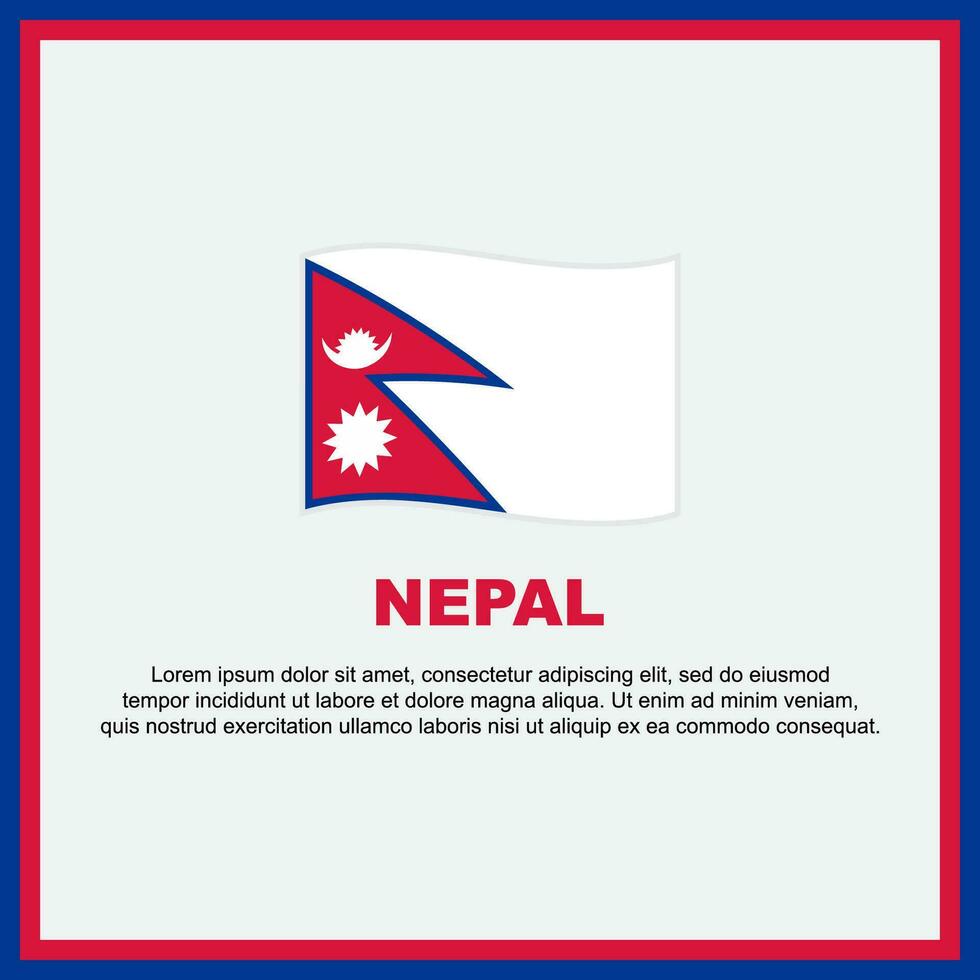 Nepal bandera antecedentes diseño modelo. Nepal independencia día bandera social medios de comunicación correo. Nepal bandera vector