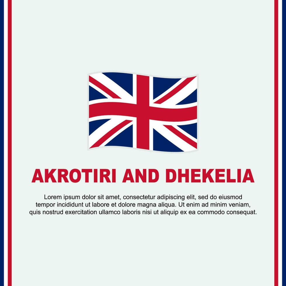 acrotiri y dhekelia bandera antecedentes diseño modelo. acrotiri y dhekelia independencia día bandera social medios de comunicación correo. dibujos animados vector