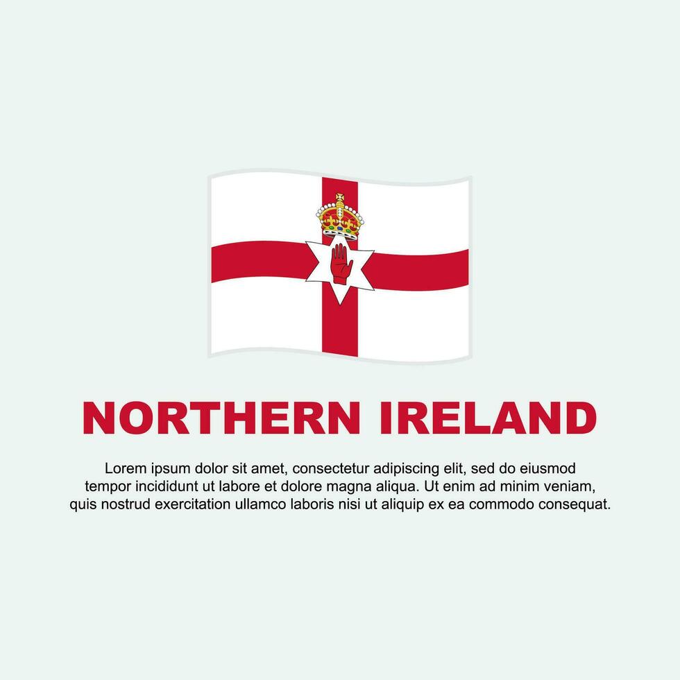 del Norte Irlanda bandera antecedentes diseño modelo. del Norte Irlanda independencia día bandera social medios de comunicación correo. del Norte Irlanda antecedentes vector