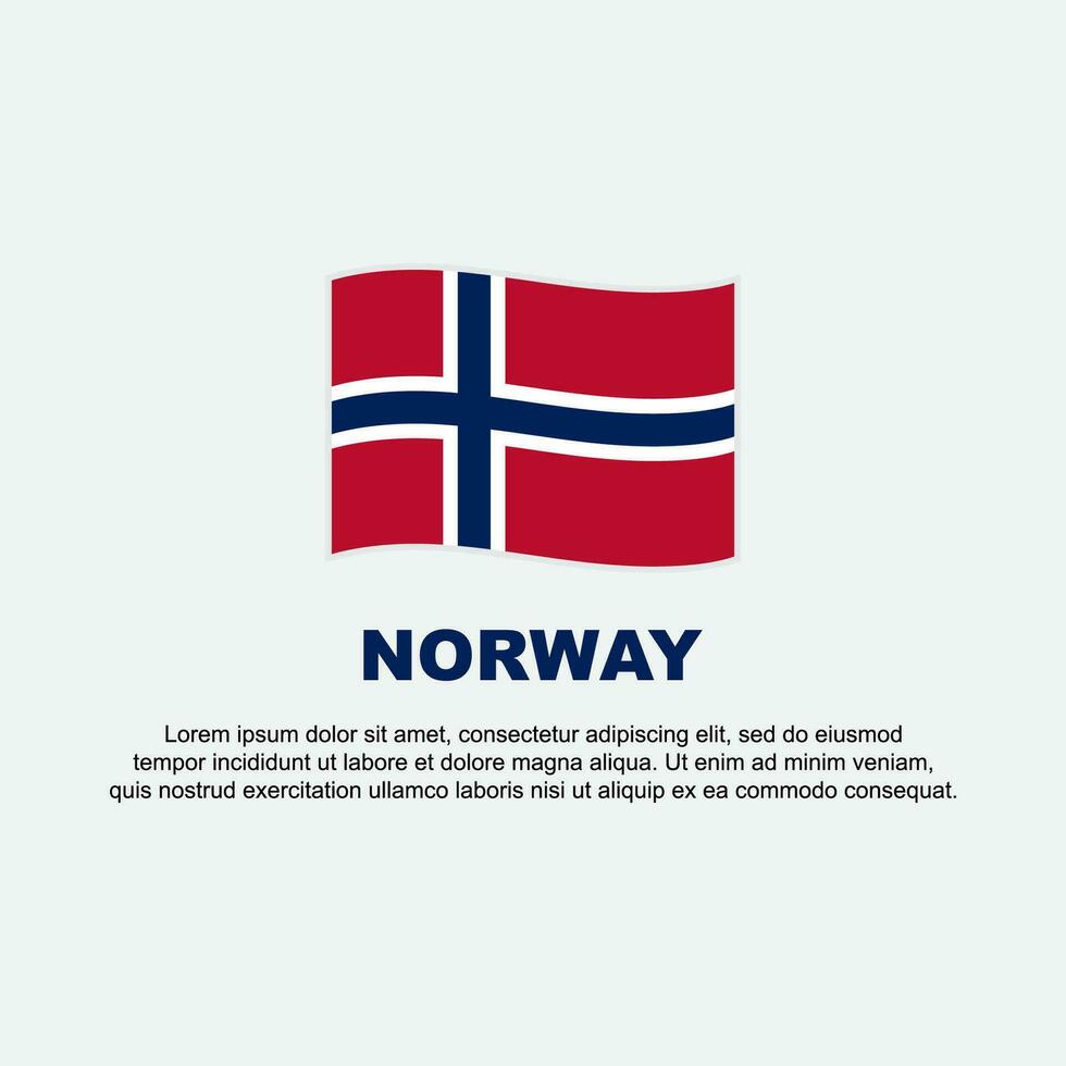 Norway Flag Background Design Template. Norway Independence Day Banner Social Media Post. Norway Background vector