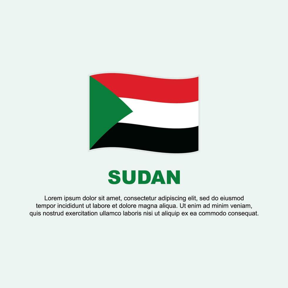 Sudán bandera antecedentes diseño modelo. Sudán independencia día bandera social medios de comunicación correo. Sudán antecedentes vector