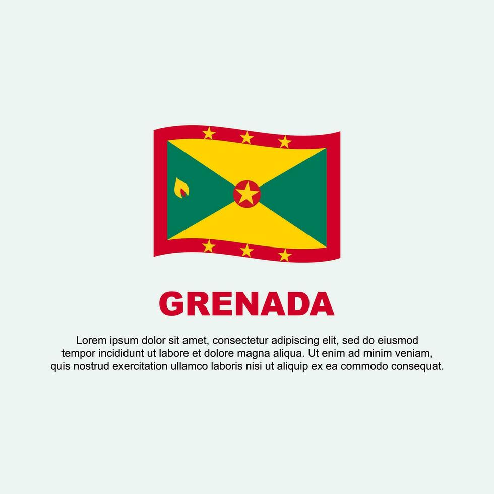 Grenada Flag Background Design Template. Grenada Independence Day Banner Social Media Post. Grenada Background vector