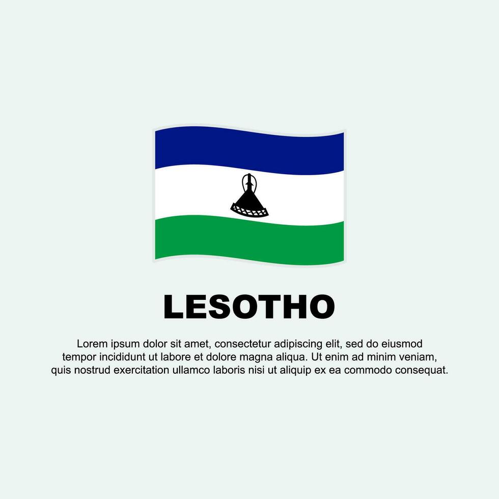 Lesoto bandera antecedentes diseño modelo. Lesoto independencia día bandera social medios de comunicación correo. Lesoto antecedentes vector