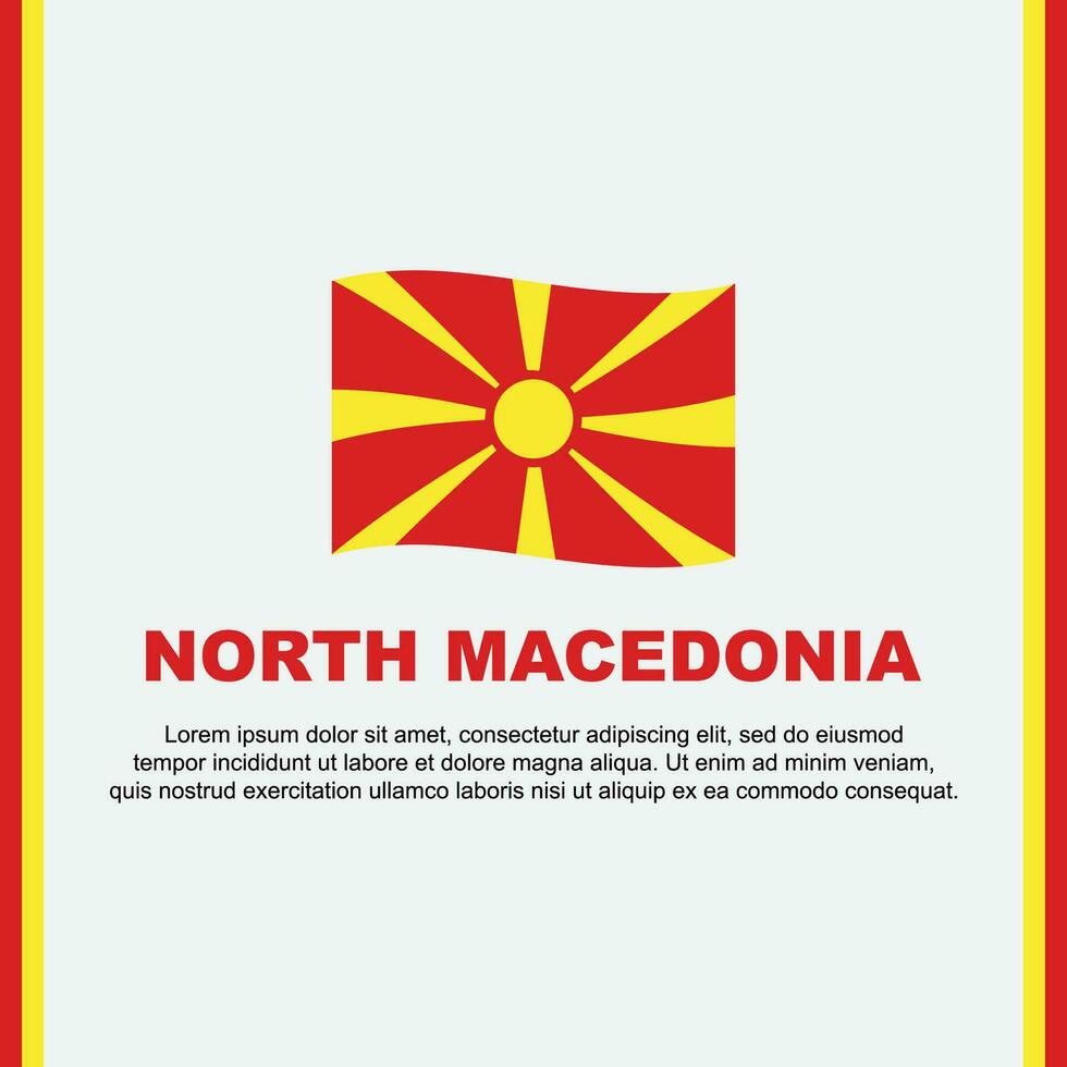 norte macedonia bandera antecedentes diseño modelo. norte macedonia independencia día bandera social medios de comunicación correo. norte macedonia dibujos animados vector