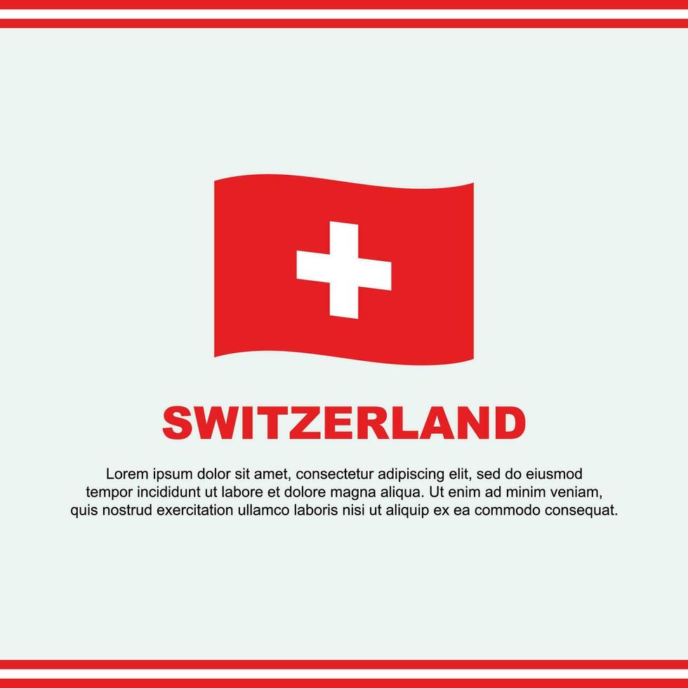 Suiza bandera antecedentes diseño modelo. Suiza independencia día bandera social medios de comunicación correo. Suiza diseño vector