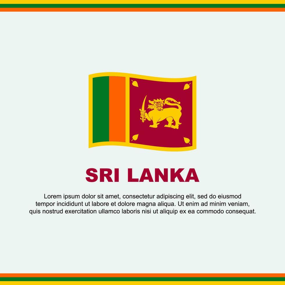 sri lanka bandera antecedentes diseño modelo. sri lanka independencia día bandera social medios de comunicación correo. sri lanka diseño vector