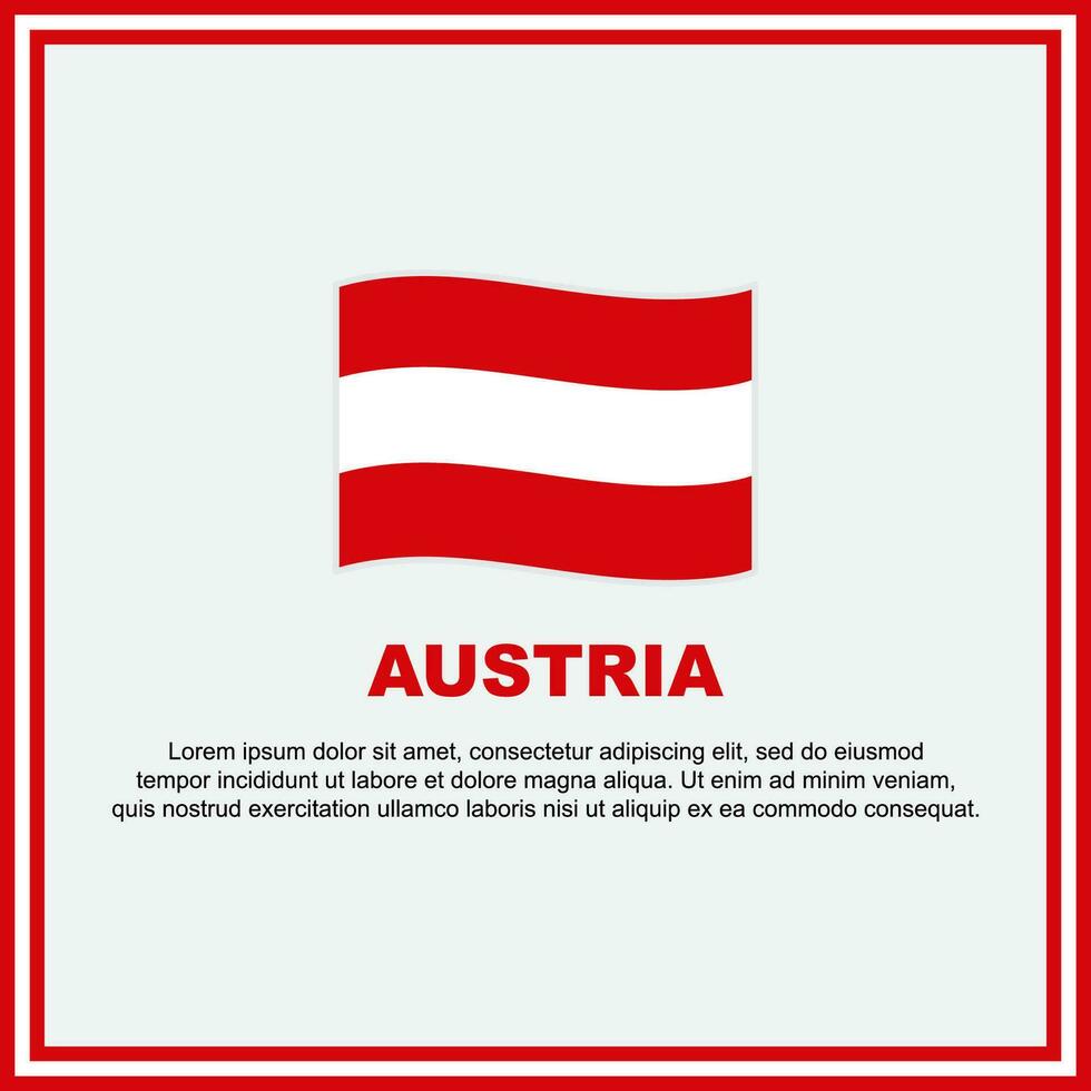 Austria Flag Background Design Template. Austria Independence Day Banner Social Media Post. Austria Banner vector