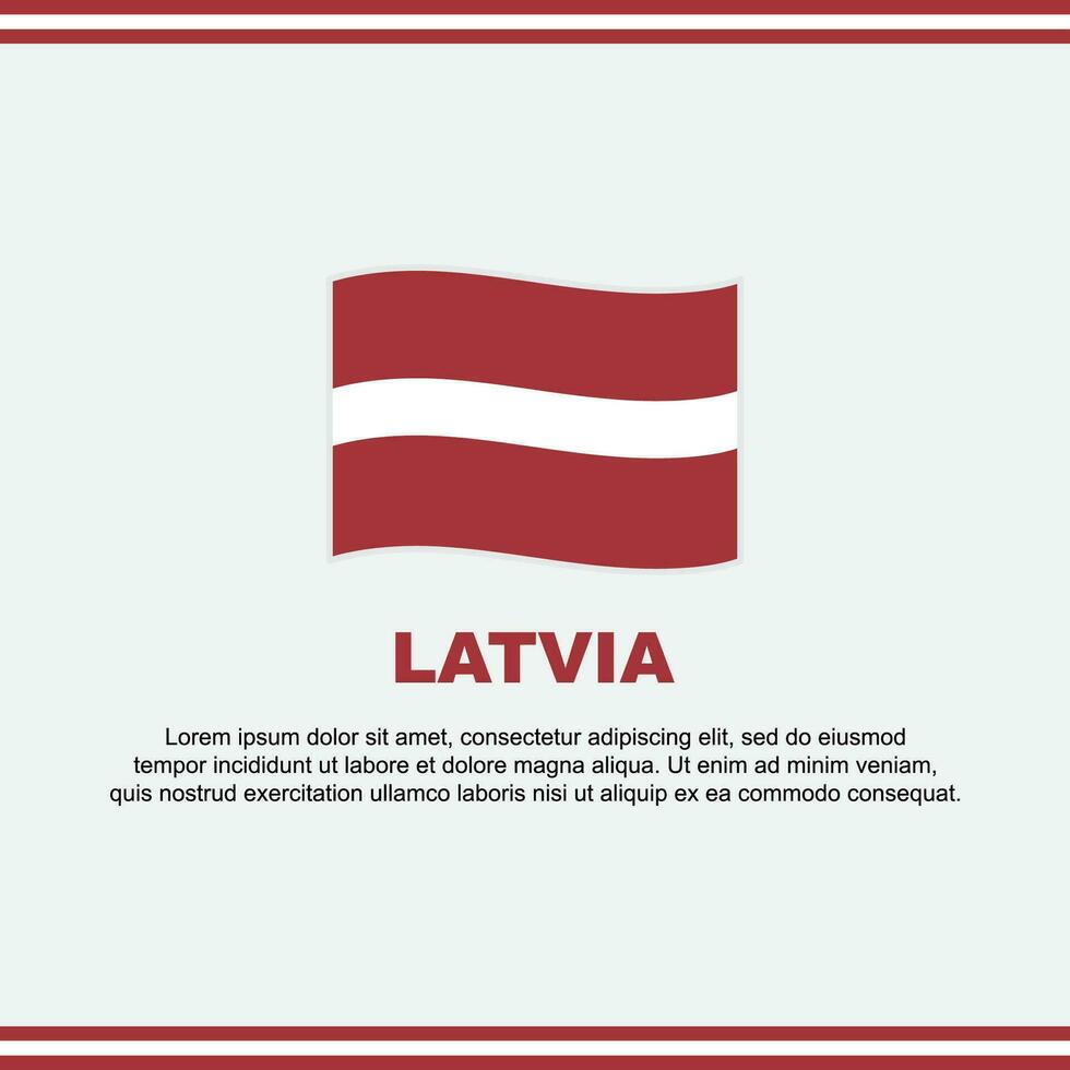 Latvia Flag Background Design Template. Latvia Independence Day Banner Social Media Post. Latvia Design vector