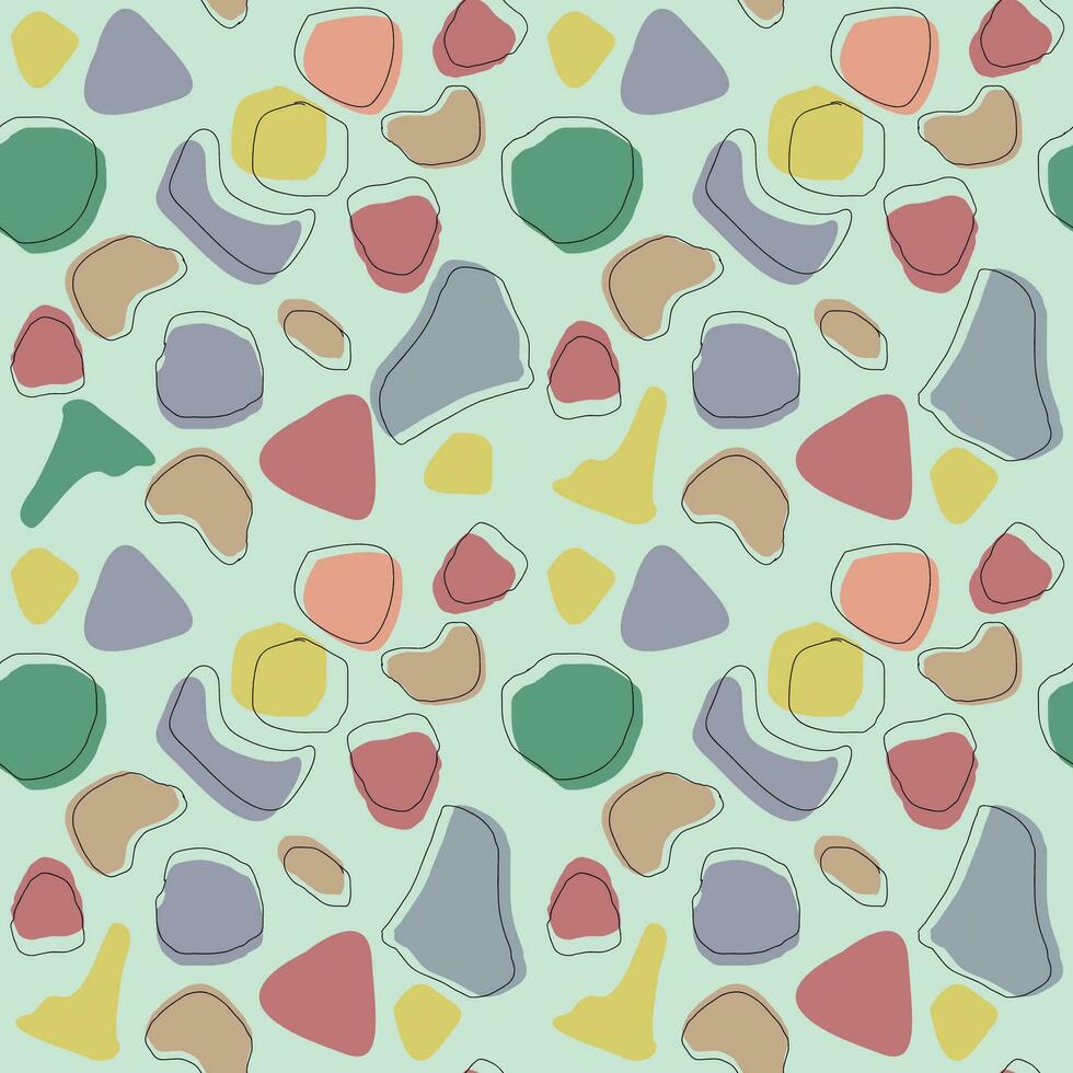 seamless pattern .Colorful organic shapes. vector