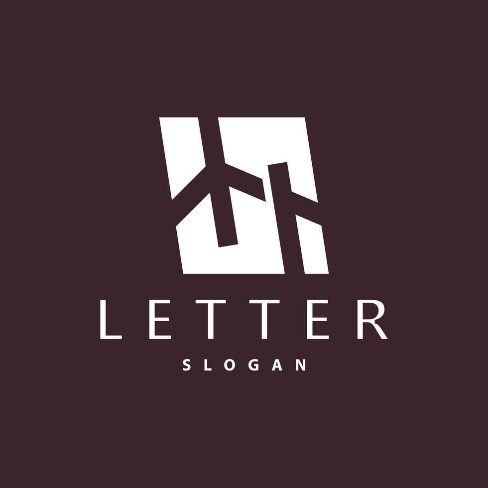 Initial HA Letter Logo, Modern and Luxurious Minimalist Vector AH Logo Template for Business Brand