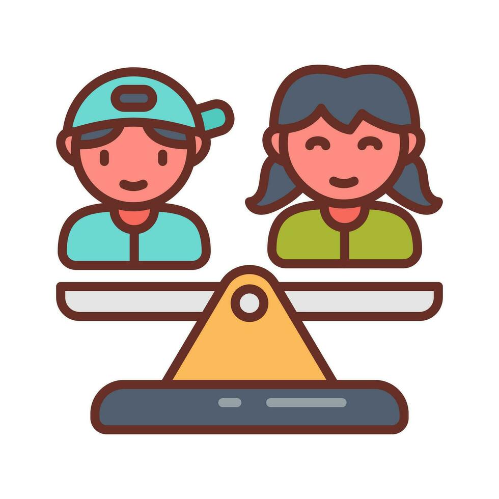 Equality icon in vector. Illustration vector