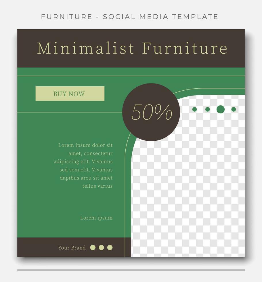 moderno minimalista mueble venta, rojo social medios de comunicación enviar modelo diseño, evento promoción vector bandera