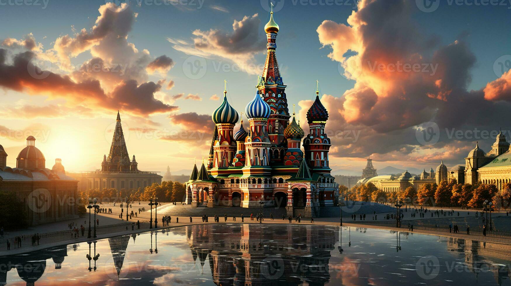 Background on Russian tourism photo