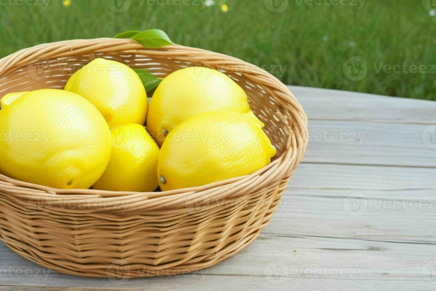 lemon. background. AI Generative Pro Photo