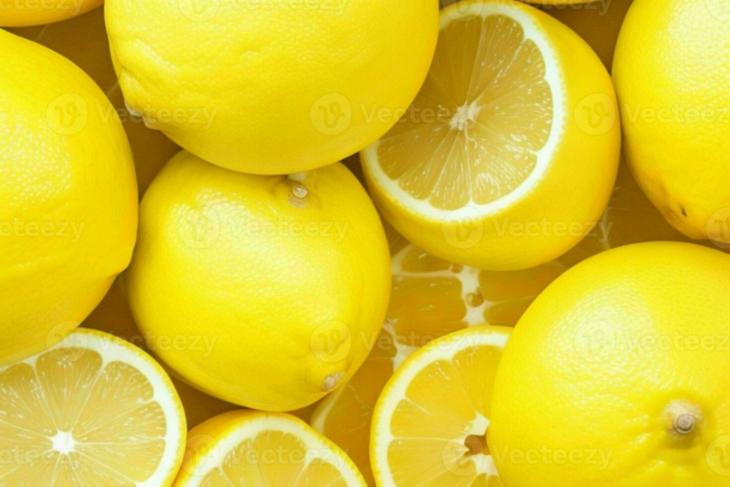lemon. background. AI Generative Pro Photo