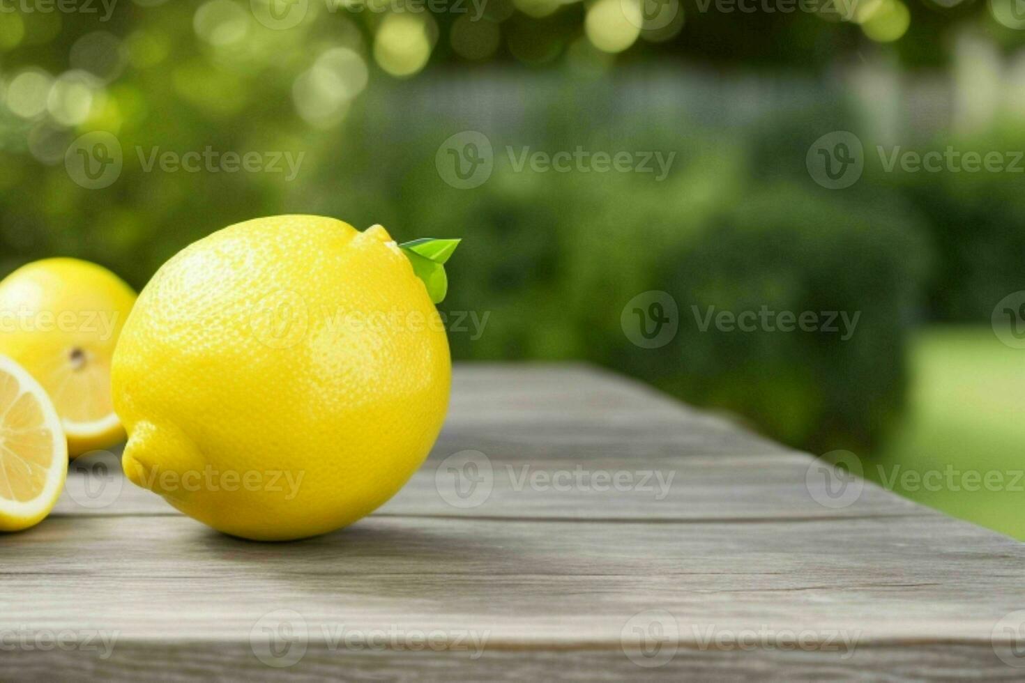 lemon. background. AI Generative Pro Photo