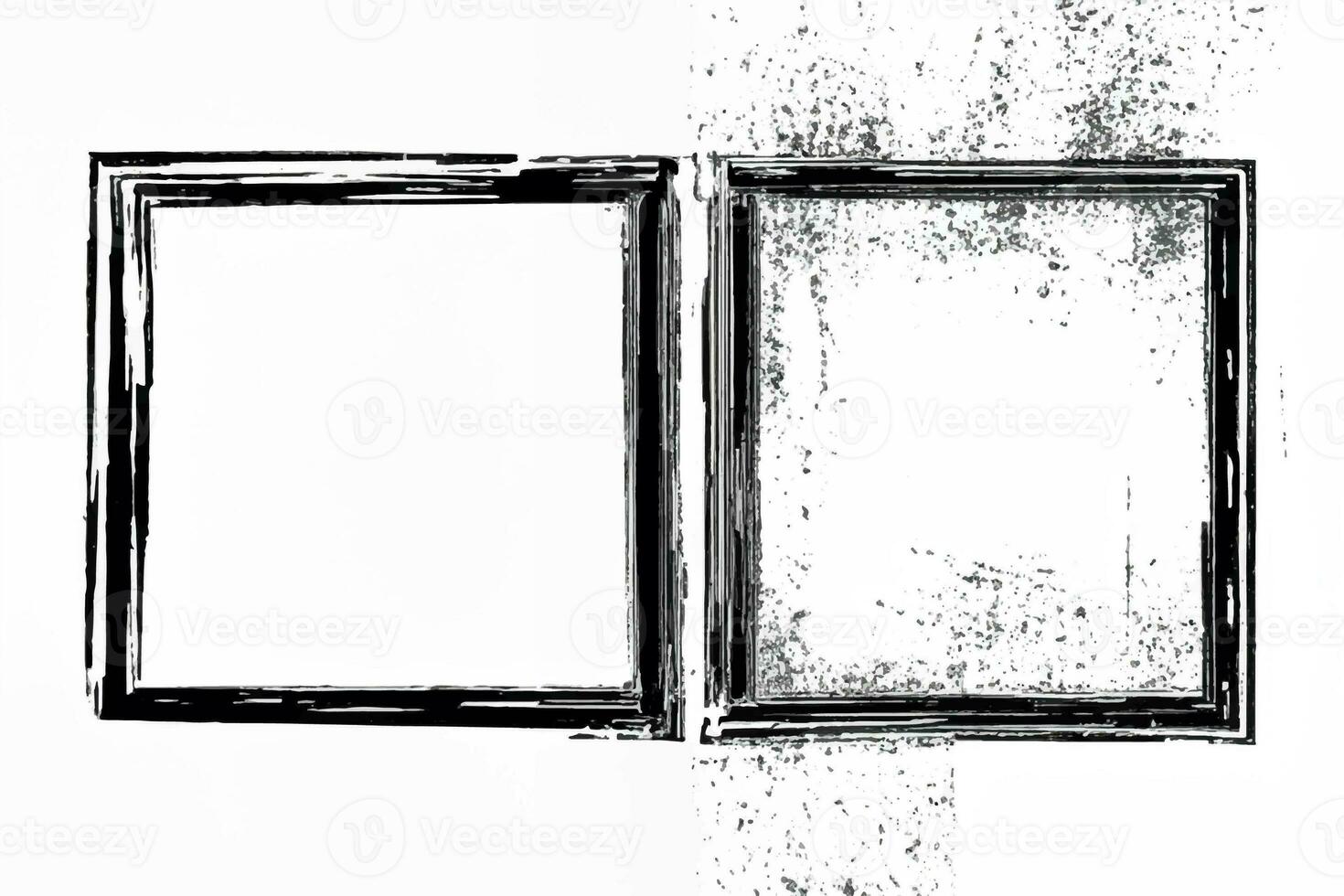 Abstract grunge rectangular frame photo