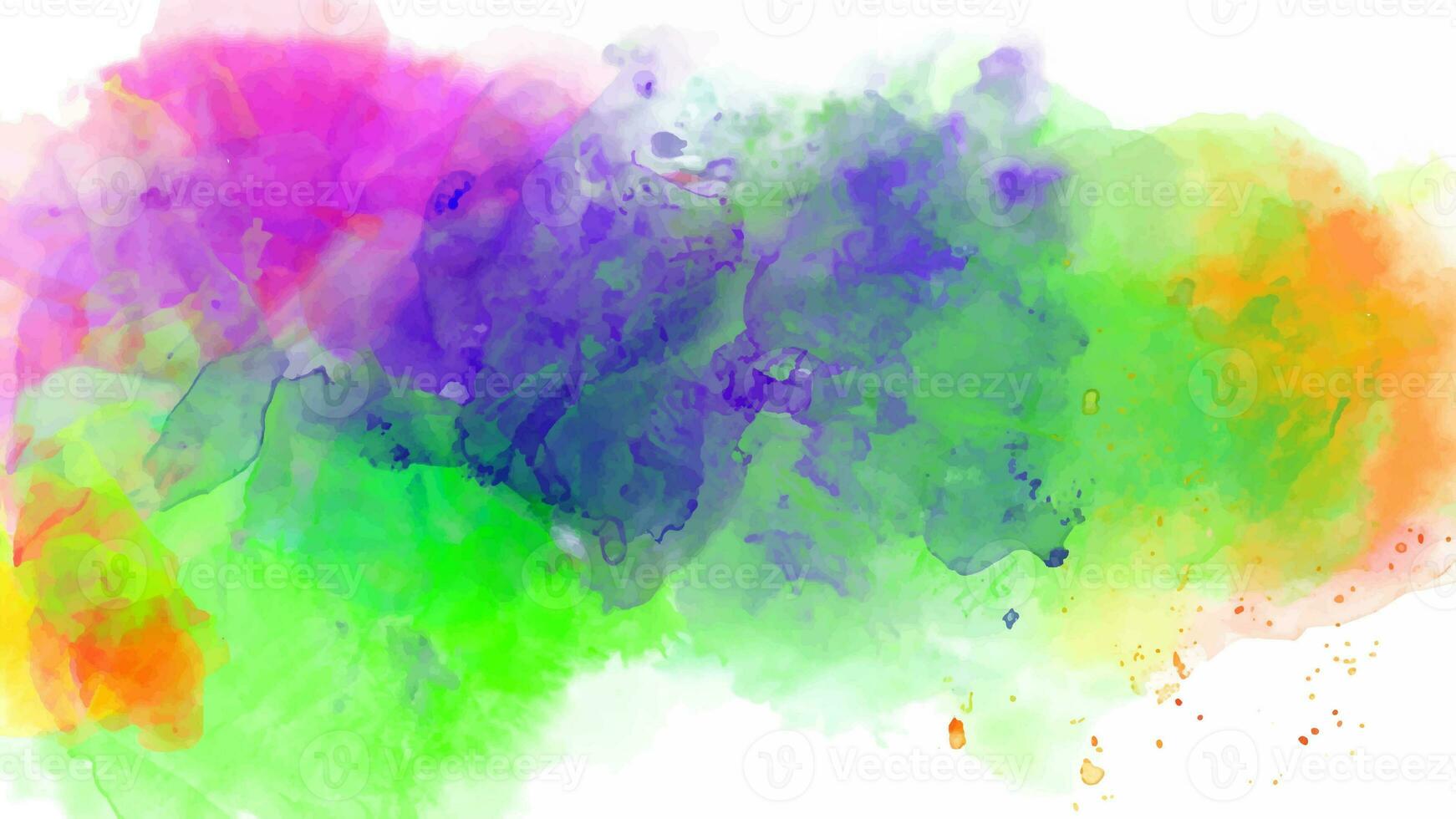 Isolated watercolor splatter stain colorful photo