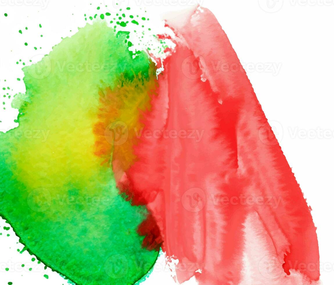 Isolated watercolor splatter stain colorful photo