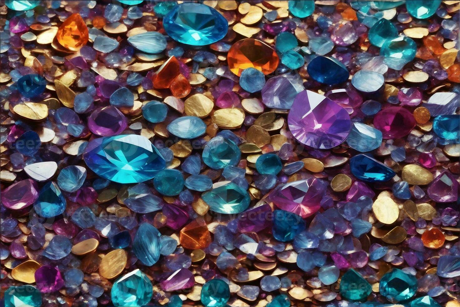 Gemstone Background, Crystal Diamond Background, Crystal Gemstone Background, Colorful Gemstone Background, AI Generative photo