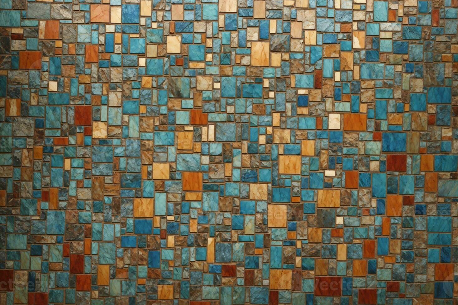 Mosaic Texture Background, Colorful Mosaic Texture Background, Mosaic Wallpaper, Mosaic Background, AI Generative photo