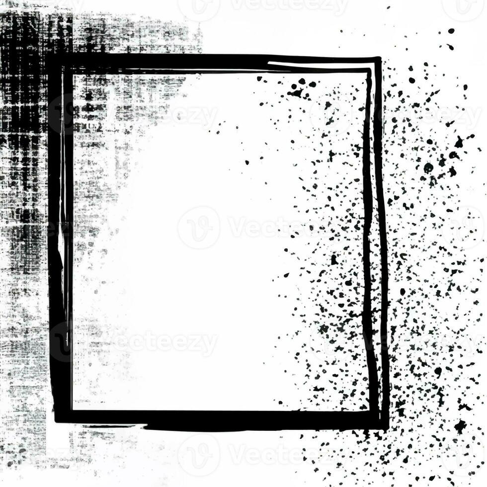 Abstract grunge rectangular frame photo