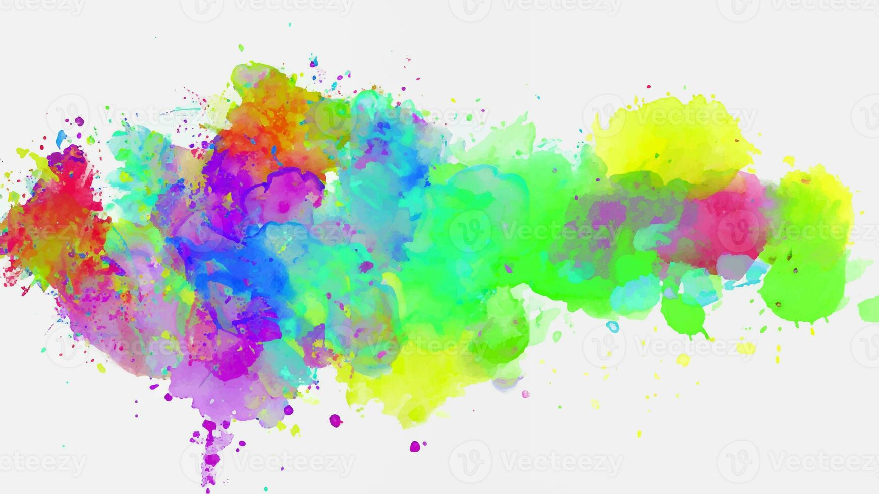 Isolated watercolor splatter stain colorful photo